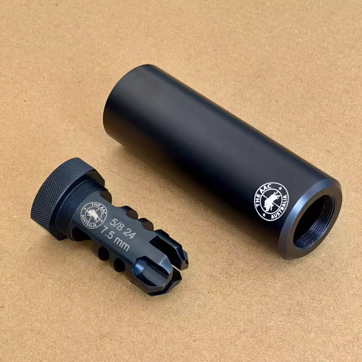 THE RAZORBACK Muzzle Brake & Blast Shield Combo