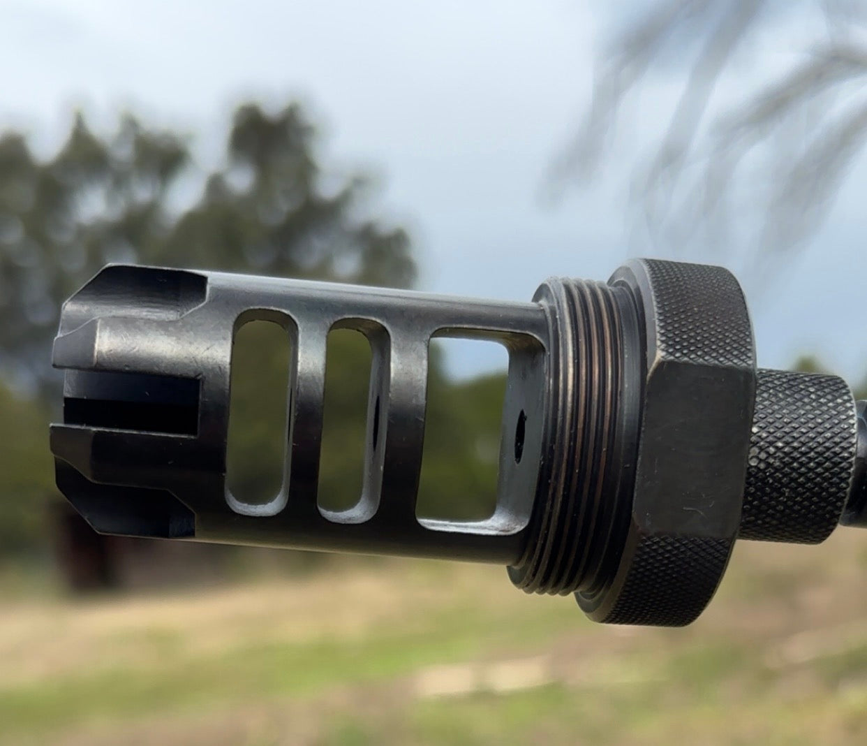 THE RAZORBACK Muzzle Brake & Blast Shield Combo {700 giveaway entries}