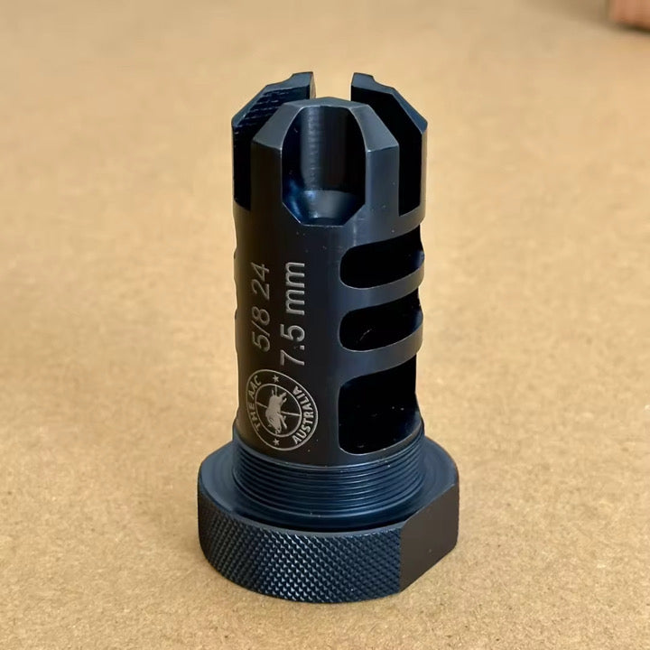 THE RAZORBACK Muzzle Brake & Blast Shield Combo