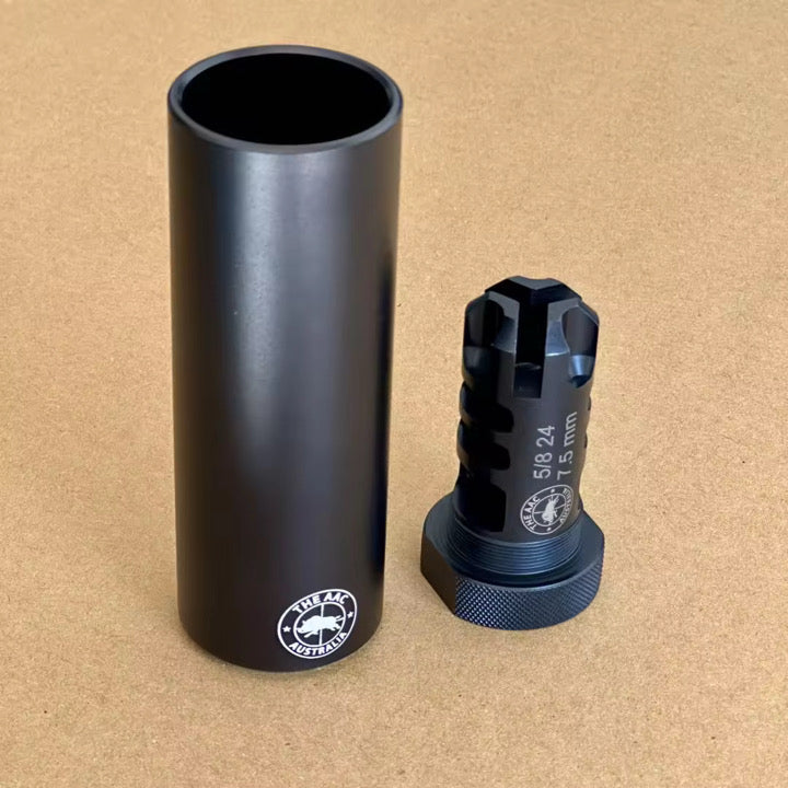THE RAZORBACK Muzzle Brake & Blast Shield Combo