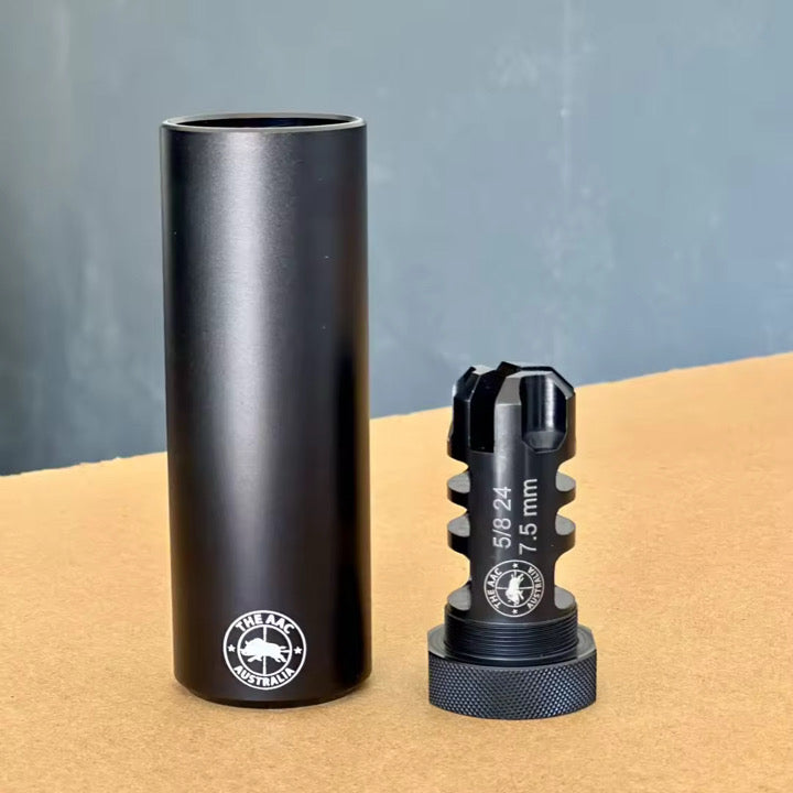 THE RAZORBACK Muzzle Brake & Blast Shield Combo